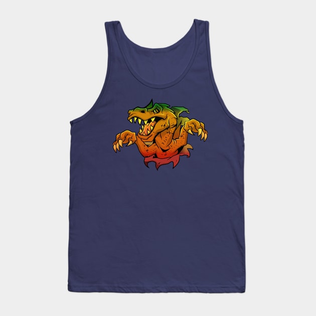 Cool Colorful Impressive Dinosaur Gift T-Shirt For Any Age Tank Top by klimentina